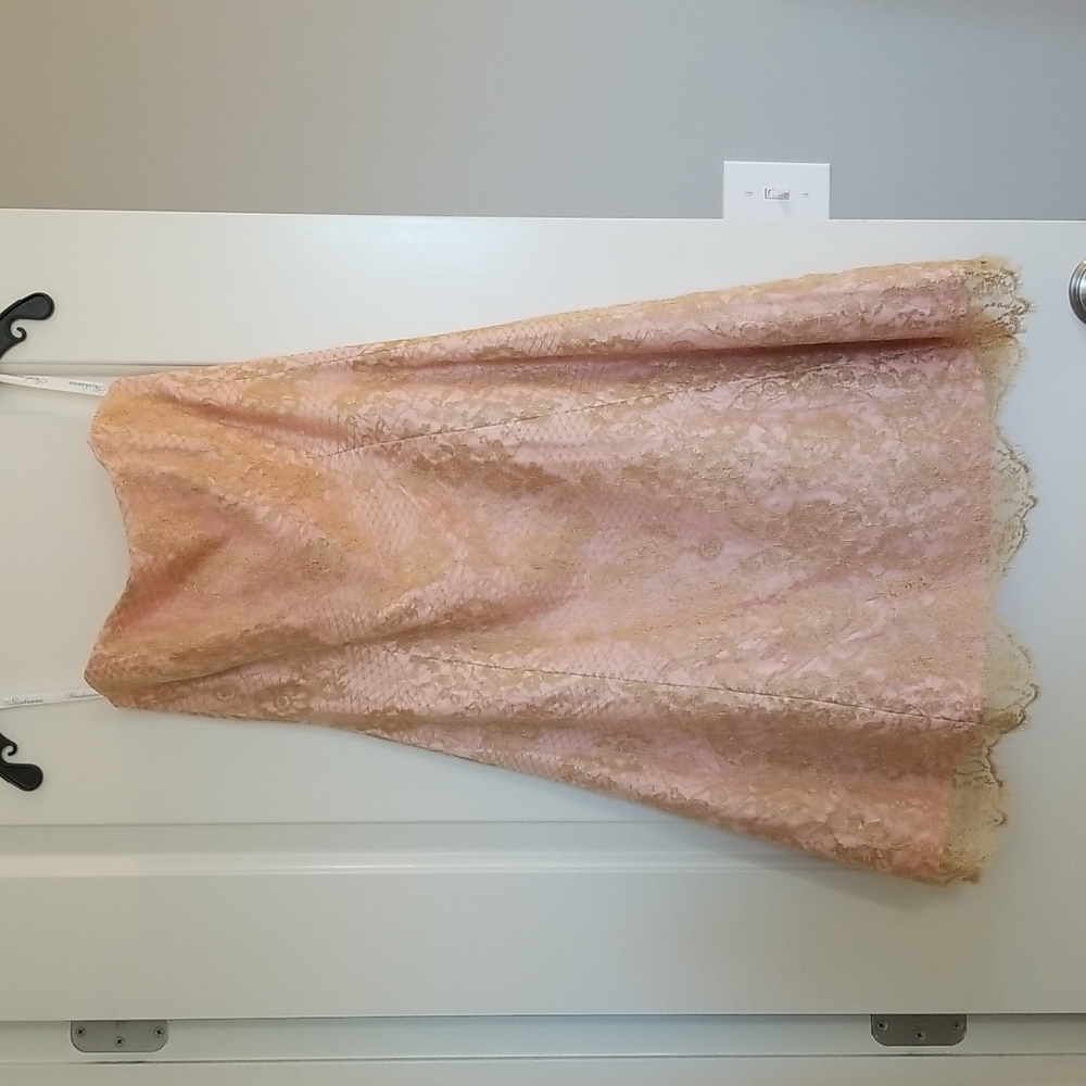 Gorgeous golden pink dress
